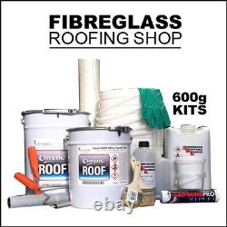 Fibreglass Roofing Kit 600g (Foot Traffic) 5 100 square metre Kits Inc Tools