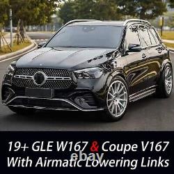 For 19+ Mercedes W167 GLE V167 Coupe 450 53 63 AMG Adjustable Air Lowering Links