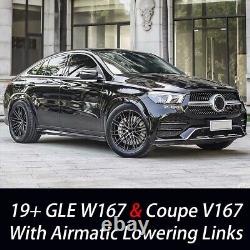 For 19+ Mercedes W167 GLE V167 Coupe 450 53 63 AMG Adjustable Air Lowering Links