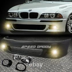 For 96-03 Bmw E39 5series M5 Style Replacement Front Bumper Body Kit+fog Light