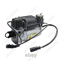 For Audi Q7 4LB 06-15 Air Suspension Compressor Pump with Relay+Valve Block UK