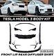 For Tesla Model 3 Aero Kit Front Splitter Rear Diffuser Skirt Bodykit Body Kit