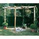 Forest Radial Pergola Kit Wooden Garden Decor Outdoor Plant Climbing Structure
