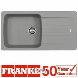 Franke Aveta 1.0 Bowl Stone Grey Tectonite Reversible Kitchen Sink And Waste Kit