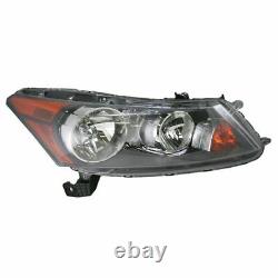 Front Headlights Headlamps Lights Lamps Pair Set for 08-12 Honda Accord Sedan