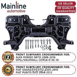 Front Subframe Crossmember Subframe for Fiat Grande Punto 05- 15 +FITTING KIT