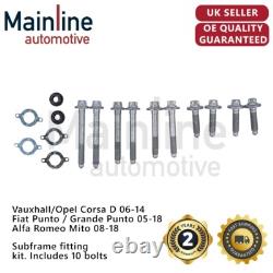 Front Subframe Crossmember Subframe for Vauxhall Corsa D WITH FULL FITTING KIT