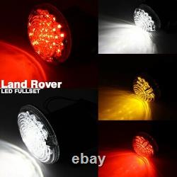 Full Clear Lens LED Light Upgrade For Land Rover Defender 200 300Tdi 90 110 130