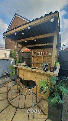 Garden Bar Outdoor Wooden Bar, Fully Treated, Outside Home Bar DIY Bar Kit