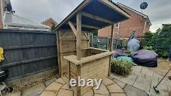 Garden Bar Outdoor Wooden Bar, Fully Treated, Outside Home Bar DIY Bar Kit