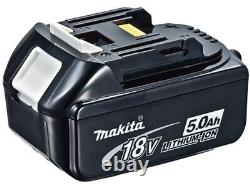 Genuine Makita BL1850 2 x 5.0Ah Battery Twin Charger Kit 45Min Charge Time