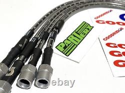 Goodridge Braided Brake Hoses Kit Brand New Performance for Vauxhall Corsa D VXR