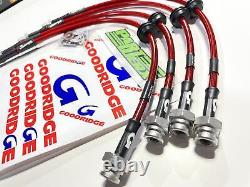 Goodridge Braided Brake Hoses Kit Brand New Performance for Vauxhall Corsa D VXR