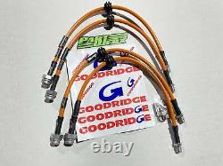 Goodridge Braided Brake Hoses Kit Brand New Performance for Vauxhall Corsa D VXR