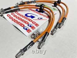 Goodridge Braided Brake Hoses Kit Brand New Performance for Vauxhall Corsa D VXR