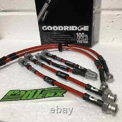 Goodridge Braided Brake Hoses Kit Brand New Performance for Vauxhall Corsa D VXR