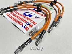 Goodridge Braided Brake Hoses Kit Orange Brand New for Ford Focus MK2 ST 225