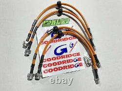 Goodridge Braided Brake Hoses Kit Orange Brand New for Ford Focus MK2 ST 225