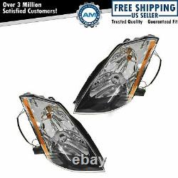 HID Xenon Headlights Headlamps Left & Right Pair Set For 2003-2005 Nissan 350Z