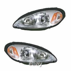 Headlights Headlamps Left & Right Pair Set NEW for 01-05 Chrysler PT Cruiser