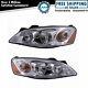 Headlights Headlamps With Amber Signal Left & Right Pair Set For 05-10 Pontiac G6