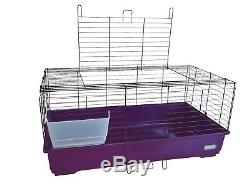 Heritage Rabbit 100cm Purple Large Indoor Cage Kit Guinea Pig Rodent Hutch Home