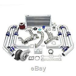 High Performance Upgrade GT45 T4 10pc Turbo Kit Chevy Small Block SBC Engine