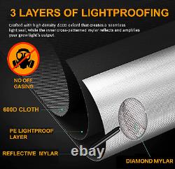 Hydroponics Grow Tent Kit Indoor Portable Garden Bud Dark Room 600d Mylar Box