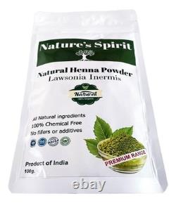 Indigo + Henna Powder -200g (2 x100g) Organic Natural Hair Dye for Black /Brown