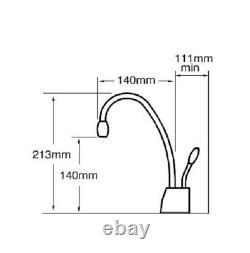 Insinkerator Tap 3573 Instant Boiling Hot Water Tap in Chrome Complete Kit