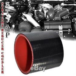 Jdm 28 Turbo Intercooler Blk+2.5 Aluminum Black Piping Pipe Kit Black Couplers