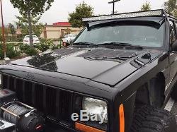 Jeep XJ Cherokee Louver Aluminum Hood BoltOn Vent Panels Kit RodLouvers Cooling