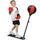 Junior Boxing Set Kids Punch Bag Ball & Mitts Gloves Kit Children Free Standing