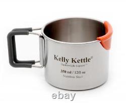 Kelly Kettle Trekker' Kit Fire Kettle and Stove (Stainless Steel)