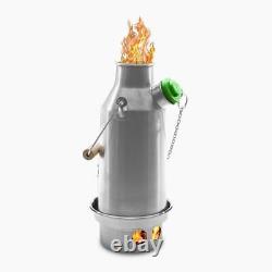 Kelly Kettle Trekker' Kit Fire Kettle and Stove (Stainless Steel)