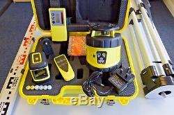 Laser Level kit with ground-works Rotary Laser & indoor Crossline +Tripod/Staff