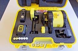 Laser Level kit with ground-works Rotary Laser & indoor Crossline +Tripod/Staff