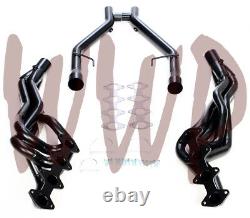 Long Tube Exhaust Manifold Header System + H-Pipe Kit 05-10 Ford Mustang GT 4.6L