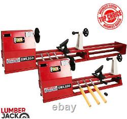 Lumberjack Starter Wood Lathe Variable Speed with Turning Kit & 3 Chisels 240v