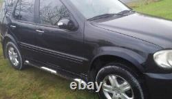 MERCEDES W163 M Classe brand new wings wheel arch trims Black matt 4pc kit