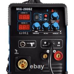 MIG 200A INVERTER DC WELDER 3in1 MMA TIG GAS GASLESS ARC MAG WELDING MACHINE KIT