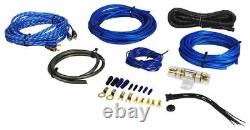 MTX Road Thunder RT8PT 8 240 Watt Powered Vented/Ported Bass Tube+Amp Wire Kit