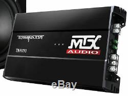 MTX Terminator TNP212D2 1200W Dual 12 Sub AND Box AND Amplifier AND Amp Kit
