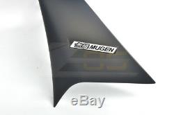 MUGEN Style Rear Lid Wing Spoiler Black Emblem Pair For 94-01 Acura Integra DC2