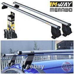 M-Way Aluminium Roof Rack Rail Cross Bars for Vauxhall Corsa D (06-14) + Kit 20