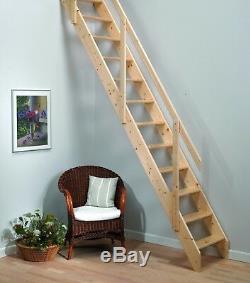 Madrid Wooden Space Saver Staircase Kit (Loft Stair / Ladder)