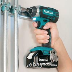 Makita 18v Cordless Combo Tool Kit 6 Tools Drill Impact Saw Vacuum Light Set