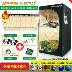 Mars Hydro TS 1000W Set LED Grow Light for Plants+3'x3' Indoor Grow Tent Kits