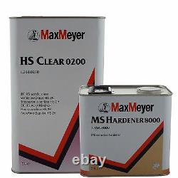 Max Meyer 0200 2K Clear Coat Car Lacquer 7.5ltr Kit With 8000 Hardener