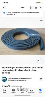 Mgb Gt Rubber Restoration Kit Brand New Parts Kit Includes All Attached Parts
